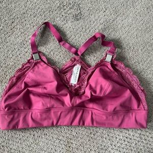 Davin & Adley Ella Maternity, Nursing & Pumping Bralette size xl deep rose